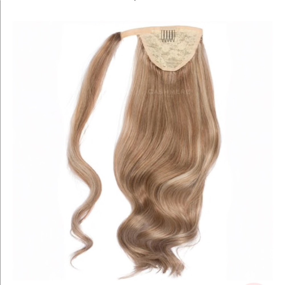 Cashmere Hair - Ash Blonde Wrap Pony Tail